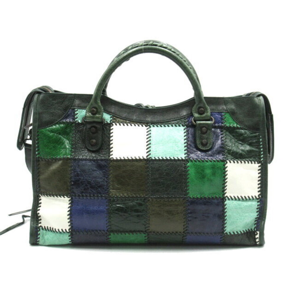 Balenciaga The City Shoulder Bag Leather Green - Picture 2 of 10